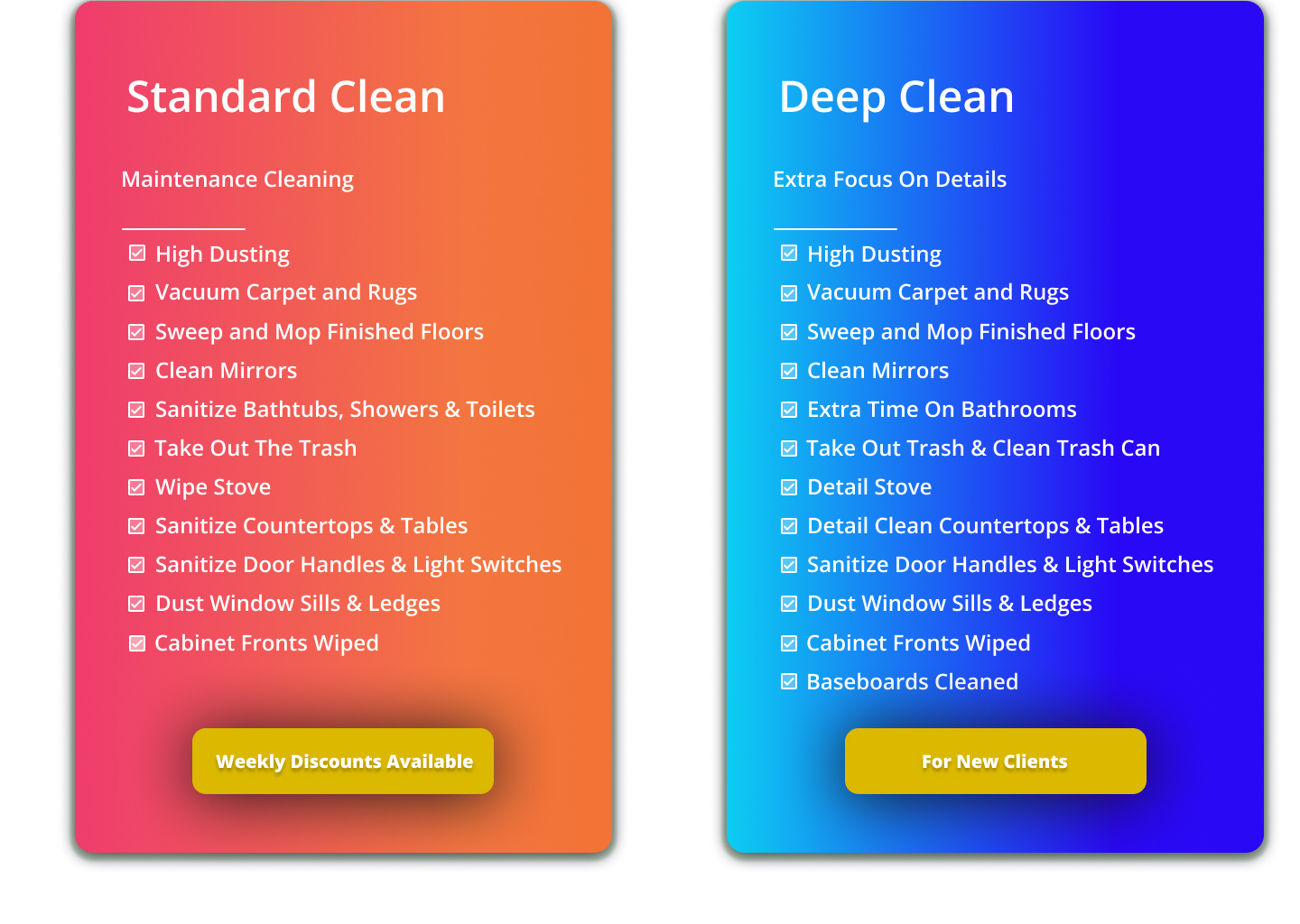 standard vs deep cleaning        <h3 class=